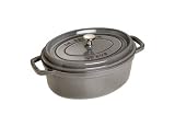 Staub 1103118 Cocotte / Br&auml;ter oval 31 cm, graphitgrau