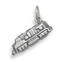 Sterling Silver Charm, Diesel Train Engine, 3/4 inch