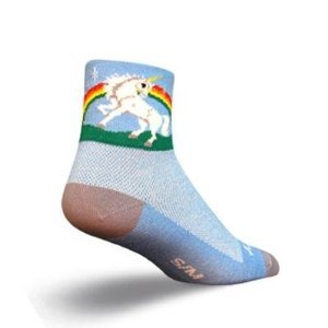 SockGuy Classic 3in Unicorn Cycling/Running Socks (S/M) On Sale