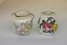 Dollhouse Miniature Set of 2 Miniature Vases with Pink Roses