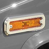 RealWheels Custom Oversized Billet Aluminum Side Marker Light Covers, for the 2004 Hummer H2