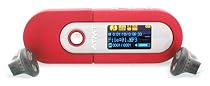 ATMT MP140 - 512MB MP3 Player with DRM10 - Red