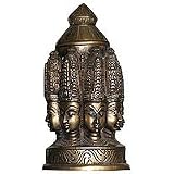 ShalinCraft Hindu Religious Statue Brass Sculpture of Lord Buddha Dia - 3.75 