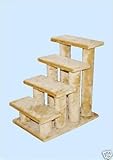 Beige 4 Steps Pet Dog Cat Step Stairs Picture