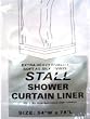 STALL size VINYL Shower Curtain Liner 54'' wide x 78'' LONG - SUPER CLEAR