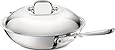 All-Clad 6412 SS Copper Core 5-Ply Bonded Dishwasher Safe Chefs Pan / Cookware,  12-Inch, Silver