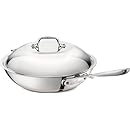 All-Clad 6412 SS Copper Core 5-Ply Bonded Dishwasher Safe Chefs Pan / Cookware,  12-Inch, Silver