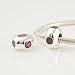 Triplet Red CZ 925 Sterling Silver Bead for Pandora, Biagi, Chamilia, Troll and More Charm Bracelets