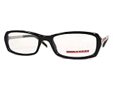 (プラダスポーツ) PRADA SPORT ブラック×シルバーメガネフレーム 眼鏡 めがね 0PS-03AV-1AB1O1 ［並行輸入品］