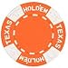 Real Clay No Metal Insert Texas Holdem Poker Chips, 25 11.5 gram Orange Chips