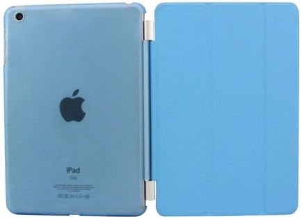 Magnetic Blue Front Smart Cover Skin for For IPAD MINI + Crystal Hard Back Case Shell Sleeve