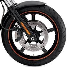 H-D 19 Front VRSC Black Reactor Custom Wheel 43501-08