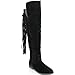 Overknee Damenstiefel Überknie u Fransen Wildleder A8075