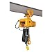 Harrington SNERP Series Die Cast Aluminum Single Speed Electric Chain Hoist with Push Trolley, 16' PB Drop and Chain Container, 2 Ton Capacity, 20' Lift Height, 7 fpm Lift Speed, 1.2 Horse Power, 115/230V