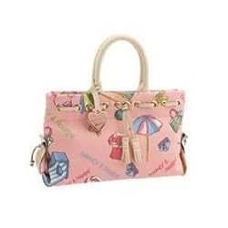 Dooney Bourke Miami Girly Tassel Bag Tote Pink