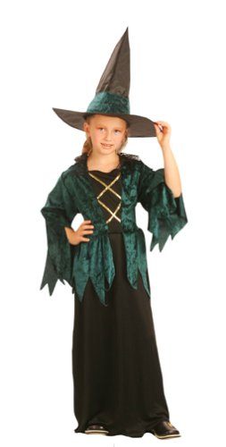 Childrens Toyshop  Spielwaren : Kostüm Kinder Gothic Hexe 7-9 Jahre 100% Polyester