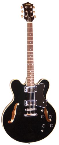 Arbor Hollow Body Electric Guitar, AJ135 Black