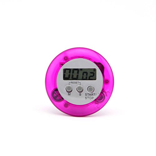 niceeshop(TM) Mini Round LCD Digital Cooking Kitchen Countdown Timer Alarm ,Purple