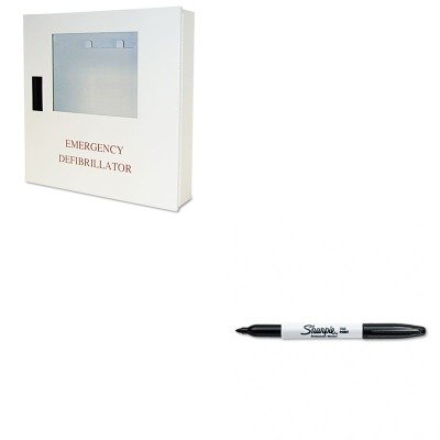 KITDFBDAC220SAN30001 - Value Kit - DEFIBTECH, LLC Wall-Mount Case (DFBDAC220) and Sharpie Permanent Marker (SAN30001)