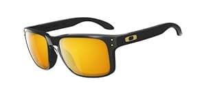 Oakley Sonnenbrille Holbrook W/24K Irid SW SS, Polished Black, One size, OO9102-08