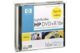 5PK DVDRW LIGHTSCRIBE 16X SLIMLINE HP BRANDED