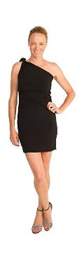 Jennifer Croll 'Raquel' Short Little Black Dress Womens