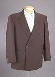 Gianni Vironni Double Breasted (DB) Brown Business Dress Suit