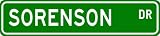 SORENSON Street Name Sign ~ Personalized Family Lastname Sign ~ Gameroom, Basement, Garage Sign