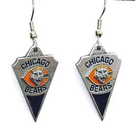 Chicago Bears Dangle Earrings - NFL Football Fan Shop Sports Team Merchandise