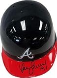 Yunel Escobar Autographed Atlanta Braves Mini Helmet - Autographed MLB Helmets and Hats