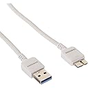 Samsung 3-Foot Data Cable for Galaxy S5/Note 3 - Non-Retail Packaging - White