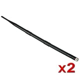 2 pack 802.11g 9dBi OMNI-Directional Swivel Booster Antenna for Linksys WET11, WET54G, WMP11 PCI Card, WPS11, WMP54G, WMP54GS, WRT54GC