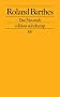 Das Neutrum: Vorlesung am Coll�ge de France 1977-1978 (edition suhrkamp)