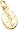 Coffee Bean, Gold Plated Silver Charm by Rembrandt Charms
