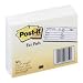 Post-it Notes, Original Pad, 4X1.5, Fax, Recycled, 4 Pads/Pack MMM76714