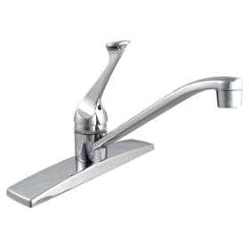 LDR 011 1100 Single Handle Kitchen Faucet, Chrome , Not CA/VT Compliant