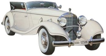 Revell 07001 - Mercedes Benz 540K Cabriolet im Ma&szlig;stab 1:24