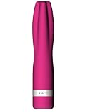 SinFive Ilo Himbeer- taillierter Vibrator mit kreuzf�rmiger Spitze - pink / rot - L�nge: ca. 21 cm - � max. 4 cm