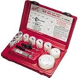 Milwaukee 49-22-4086 17-Piece 4 6 Tooth Deluxe Electricians Hole Saw Kit