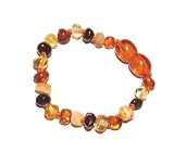 Baroque Clasp Amber Teething Bracelet / Anklet - Multi Colour