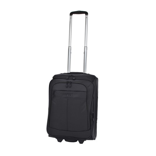 ESPRIT Trolley Koffer SuperLight, black-black, 50x37x25, 11150