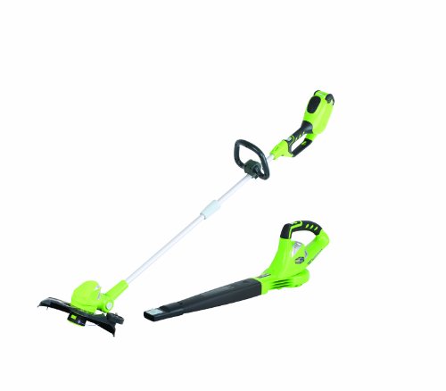 GreenWorks 23012 40-Volt Lithium Ion String Trimmer with a 40-Volt Blower