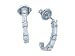 0.70 cts Baguette Diamonds Earrings - 18kt White or Yellow Gold LIFETIME WARRANTEE