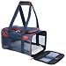 Sherpa Classic Medium Deluxe Orginal Navy Pet Dog Cat Kitten Soft Sided Crate Carrier Airline Carrier 17"L x 11" x 10.5", Carrier Weight 3.6 lbs