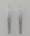 14k White Gold Estate Diamond Estate Hoop Earrings
