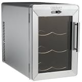 Wine Refrigerator - Cuisinart Private Reserve 6-Bottle Stainless Steel Countertop Wine Cellar Fridge
