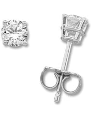 1 CT TW Moissanite Stud Earrings