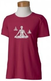 YT003L 3 Lotuses 5.3 oz Heavy Cotton missy Fit T Shirt T-Shirt Tee