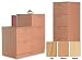 Sonix Filing Cabinet 4 Drawer for Foolscap Suspension Files W480xD600xH1326mm Oak Image