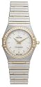 Omega Women's Constellation Quartz Small Diamond Bezel Watch #1277.70.00